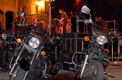 Mr.Blues 15 años. Las motos durante el concierto.