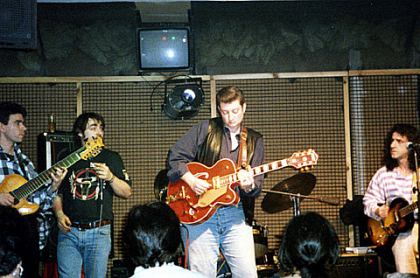 & Malcom Scarpa, Ñaco Goñi, Dan Rockins, Antonio Serrano. Café Corrillo. Salamanca. 1996