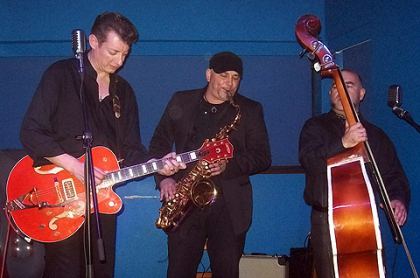 Con Manu Saxo en Celanova, Orense. 2010